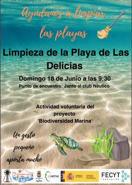 El próximo domingo tendrá lugar una jornada de limpieza de playas enmarcada en el proyecto Biodiversidad Marina - 1, Foto 1