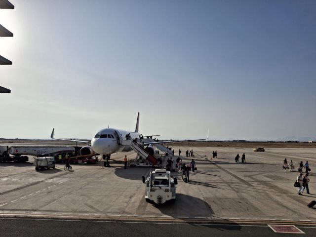 El Aeropuerto Internacional Región de Murcia supera los 700.000 pasajeros hasta agosto y duplica el crecimiento de la red de Aena El Aeropuerto Internacional Región de Murcia supera los 700.000 pasajeros hasta agosto y duplica el crecimiento de la red de Aena