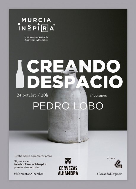 El diseñador Pedro Lobo se dará cita en el nuevo encuentro de Creando Despacio, una iniciativa de Murcia Inspira en colaboración con Cervezas Alhambra - 1, Foto 1