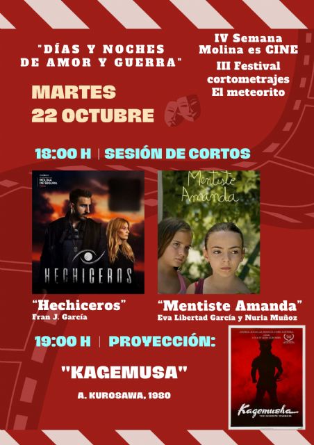 La IV Semana MOLINA ES CINE se celebra del 21 al 26 de octubre en el Auditorio Virginia Martínez Fernández - 2, Foto 2