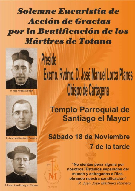 Las reliquias de los beatos vicencianos de Totana serán inhumadas este sábado - 2, Foto 2