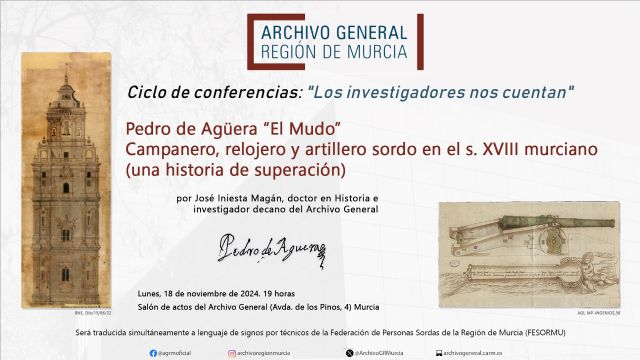 El Archivo General inaugura su nuevo ciclo de conferencias con la historia de superación de Pedro de Agüera - 1, Foto 1