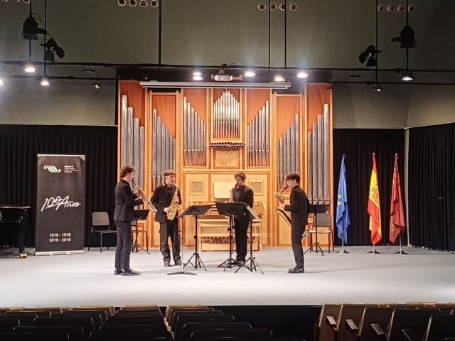 La Navidad suena a saxofón en el Museo Ramón Gaya con el talento del Conservatorio Superior de Música de Murcia - 1, Foto 1