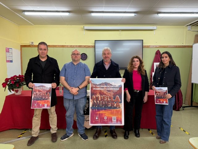 El III Certamen de Pintura Escolar Domingo Valdivieso presenta su temtica Huella Minera, Foto 1