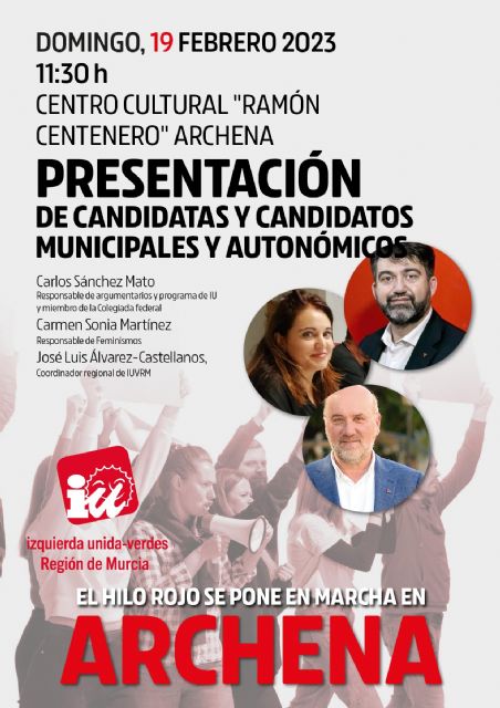 IUVRM presenta sus candidatos/as a las elecciones municipales y autonómicas de 2023 - 1, Foto 1