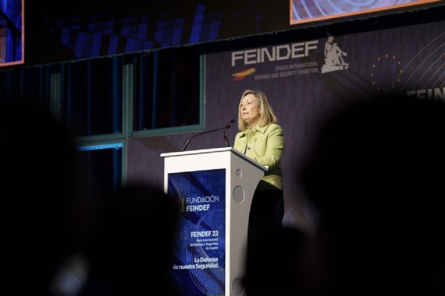 La ministra de Defensa Margarita Robles defiende la apuesta de España por la inversión en Defensa durante la inauguración de FEINDEF 23 - 3, Foto 3