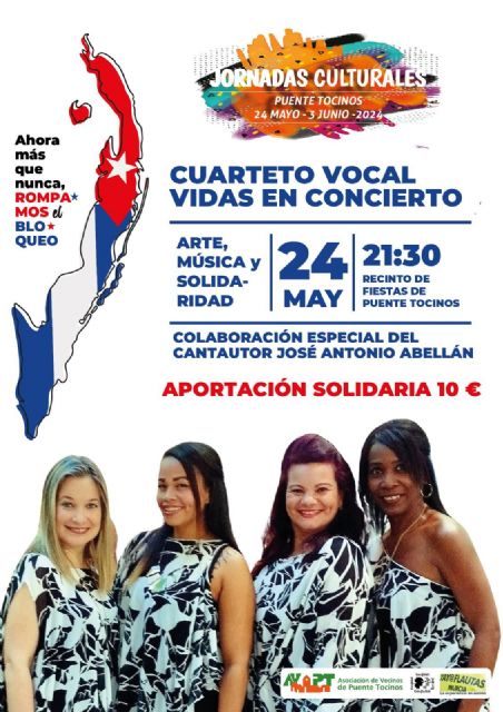 GIRA DE CONCIERTOS EN MURCIA del Cuarteto Vocal “Vidas” de Santiago de Cuba - 1, Foto 1