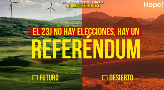 ¿Futuro o desierto? Hope propone un referéndum para la verdadera elección del 23J - 1, Foto 1