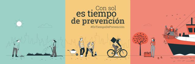 Con sol es tiempo de prevención, la campaña del Instituto Nacional de Seguridad y Salud en el Trabajo para llamar la atención sobre las medidas preventivas en trabajos al aire libre - 1, Foto 1