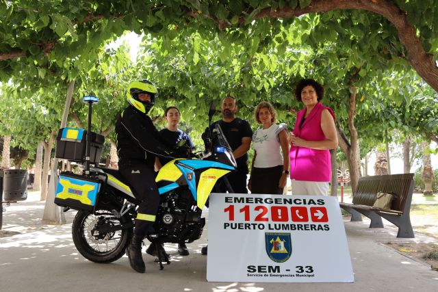 El Servicio de Emergencias y Protección Civil de Puerto Lumbreras incrementa su parque móvil con una nueva motocicleta de 125cc - 2, Foto 2