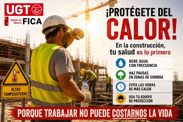 Piden a la inspección provincial especial vigilancia para el cumplimiento de los protocolos contra el calor en la construcción Piden a la inspección provincial especial vigilancia para el cumplimiento de los protocolos contra el calor en la construcción