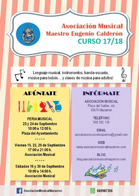 La feria musical vuelve a la plaza del ayuntamiento de Mazarrón para promocionar el nuevo curso - 1, Foto 1