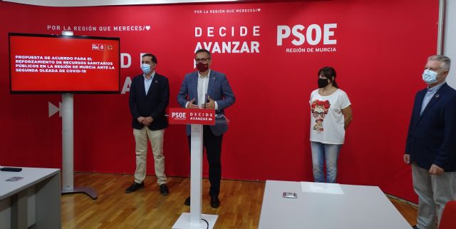 El PSOE pone a disposición del Gobierno regional su grupo de profesionales de Sanidad para consensuar un acuerdo para reforzar el sistema sanitario de la Región de Murcia - 1, Foto 1