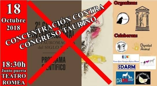 Colectivos y asociaciones animalistas convocan una concentración contra el Congreso Internacional Taurino - 1, Foto 1