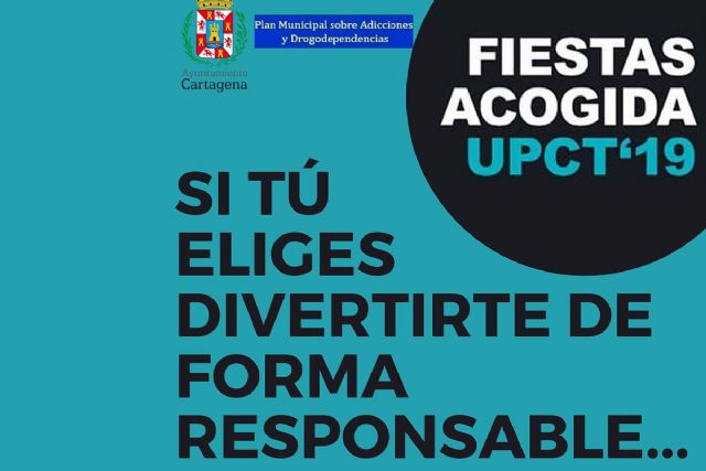 Servicios Sociales ofrecerá orientación sobre la prevención de drogodependencias en la Bienvenida universitaria de la UPCT - 1, Foto 1