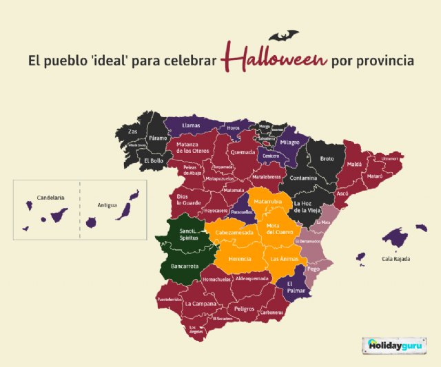 Mapa: el pueblo ´ideal´ para celebrar Halloween, por provincia - 1, Foto 1