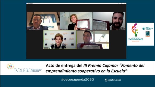 UECoE y Cajamar premian una cooperativa de enseñanza de La Ñora por su fomento del emprendimiento - 1, Foto 1