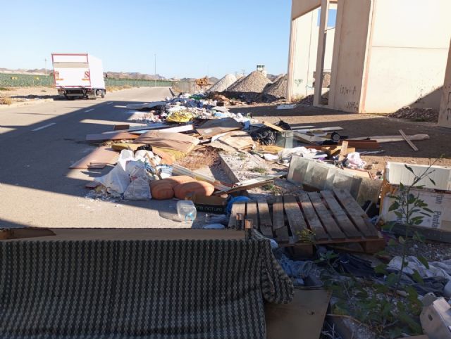 La empresa concesionaria de la limpieza retira en solo una jornada 20 toneladas de enseres y escombros depositados ilegalmente en el Polígono Industrial - 1, Foto 1