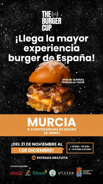 The Burger Cup aterriza en el recinto ferial REMO de Molina de Segura, donde se reunirán las hamburgueserías más top de España para competir en un festival único - 1, Foto 1