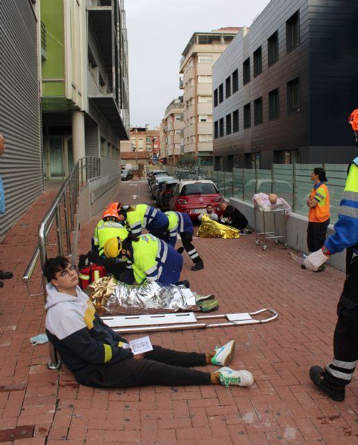 Gerencia de Urgencias y Emergencias del 061 de Murcia organiza un simulacro en las instalaciones de amusal - 5, Foto 5