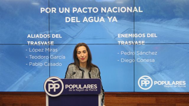 Nuria Fuentes: El Trasvase tiene tres grandes aliados, López Miras, García y Casado y dos grandes enemigos, Sánchez y Conesa - 1, Foto 1