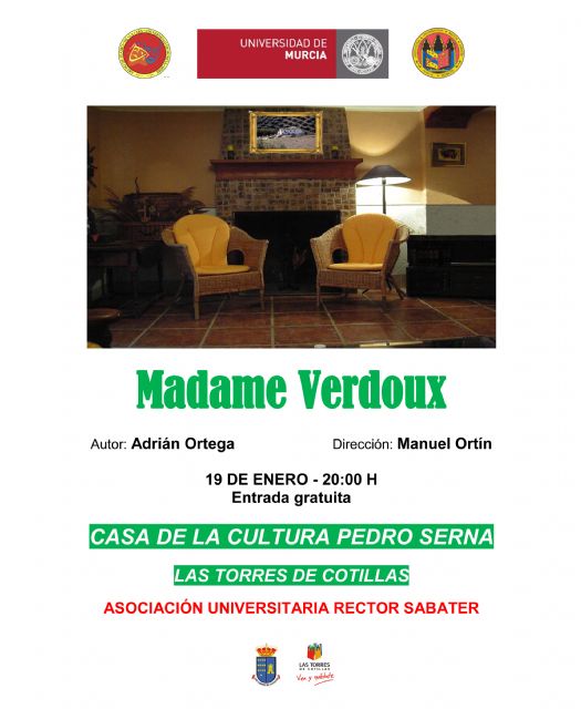 La asociación Rector Sabater de la UMU representará Madame Verdoux en la Cultura Pedro Serna - 1, Foto 1