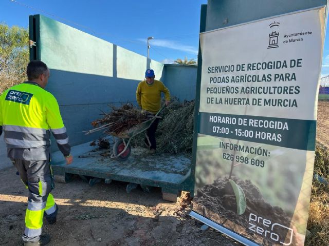 El servicio de recogida de podas retira más de 221.000 kilos de restos de la huerta de Murcia en el último año - 3, Foto 3