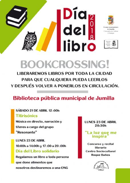 La Concejalía de Cultura organiza un 'BookCrossing' con motivo del Día del Libro - 1, Foto 1