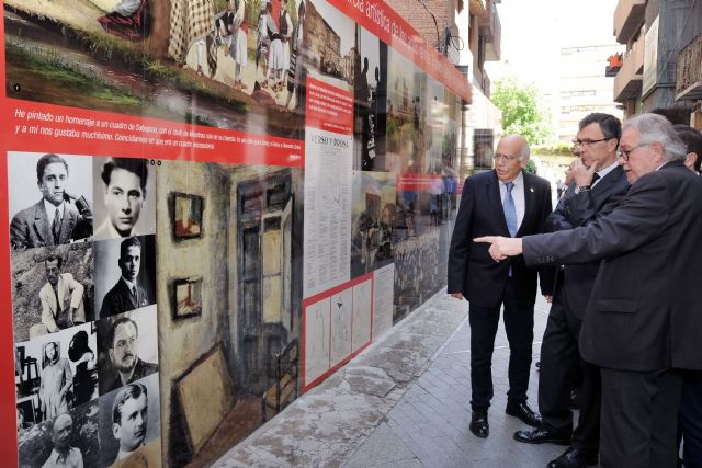 El mural ´La Murcia de los años 20´, antesala del Museo Ramón Gaya - 2, Foto 2