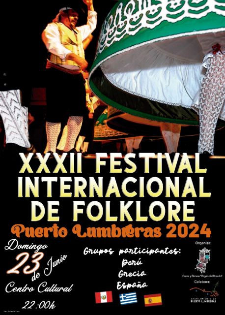 Puerto Lumbreras celebrará el XXXII Festival Internacional de Folklore el domingo, 23 de junio - 1, Foto 1