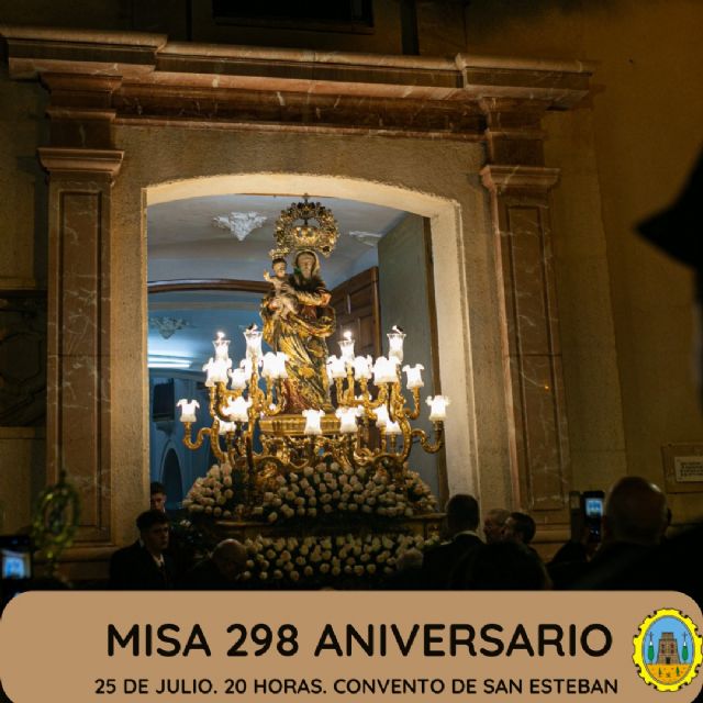 La Hermandad de la Virgen de las Maravillas conmemora el próximo 25 de julio el 298 aniversario de la llegada a Cehegín de la imagen de la Patrona - 1, Foto 1