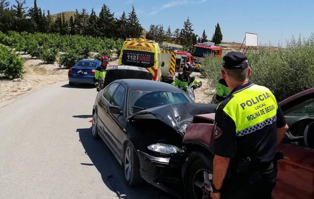 3 heridos en accidente de tráfico ocurrido en Molina de Segura - 1, Foto 1