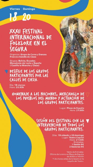 La Feria y Fiestas de Cieza calientan motores con el inicio del XXXIII Festival Internacional de Folclore en el Segura - 1, Foto 1