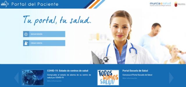 Más de 372.000 murcianos utilizan el Portal del Paciente para pedir cita médica o enfermera y descargar recetas y tratamientos - 1, Foto 1