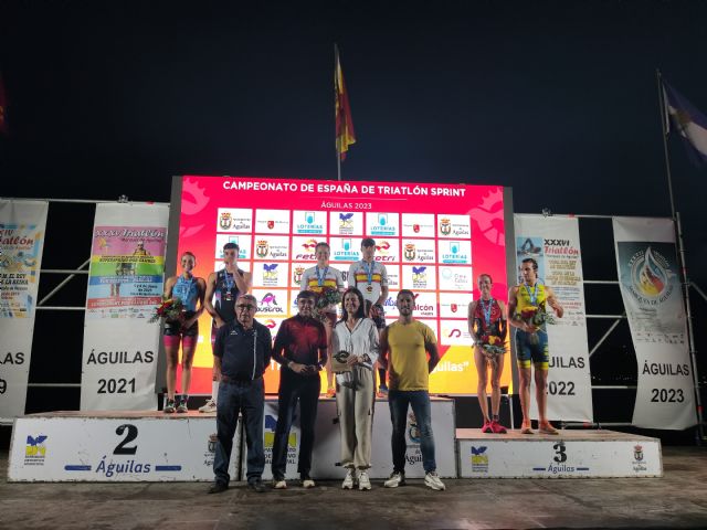 Noelia Juan y David Cantero, vencedores de la Élite en el Campeonato de España de Triatlón Sprint de Águilas - 1, Foto 1