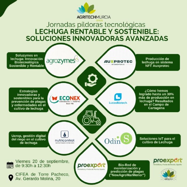 AgritechMurcia analizará en una Jornada técnica las soluciones innovadoras y avanzadas sobre la producción de Lechuga Rentable y Sostenible - 2, Foto 2