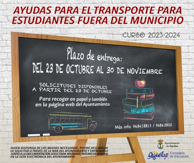 A partir del 23 de octubre estará disponible el certificado para solicitar ayudas complementarias para el transporte de estudiantes - 1, Foto 1