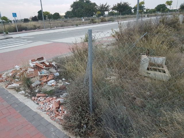 Cambiemos Murcia denuncia el estado de abandono de la zona de expansión de Guadalupe - 1, Foto 1