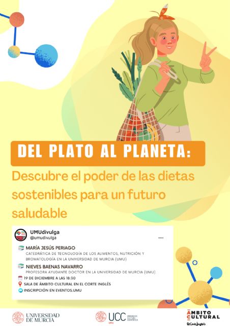 Las investigadoras María Jesús Periago y Nieves Baenas imparten una charla sobre la alimentación y su impacto en el planeta - 1, Foto 1