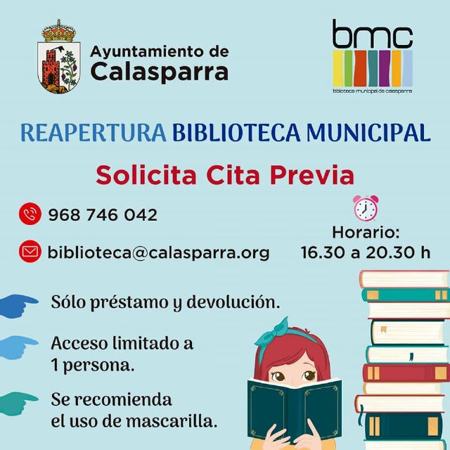 La Biblioteca y el Archivo Municipal han abierto de nuevo sus puertas en Calasparra - 1, Foto 1