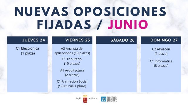 Función Pública programa para finales de junio siete nuevas oposiciones - 1, Foto 1