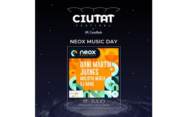 El Neox Music Day se suma al cartel del Ciutat Festival by CaixaBank - 1, Foto 1