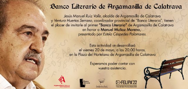 El poeta rabanero, Manuel Muñoz Moreno, obtiene, a título póstumo, el primer Banco Literario de Argamasilla de Calatrava - 1, Foto 1