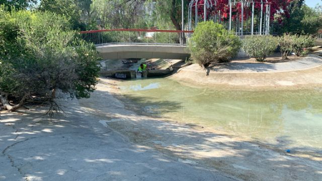 El lago del Jardín de Fofó se somete a una limpieza integral para optimizar su estado - 2, Foto 2