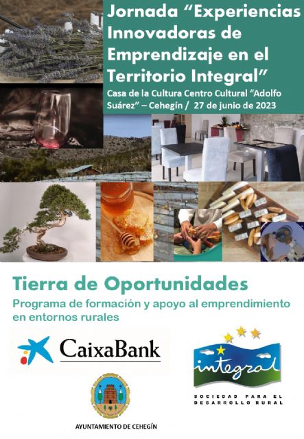 Cehegín acogerá la jornada “Experiencias innovadoras de Empredizaje en el Territorio Integral” - 1, Foto 1