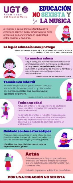 UGT denuncia la falta de medidas de coeducación para evitar actitudes y comportamientos sexistas en los centros educativos - 1, Foto 1