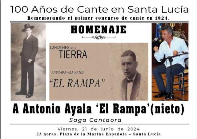 Santa Lucía conmemorará el centenario de su concurso de cante flamenco con un homenaje al legendario “El Rampa” - 1, Foto 1