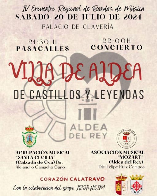 'Castillos y Leyendas' en la explanada del Palacio de Clavería con motivo del IV Encuentro Regional de Bandas de Música Villa de Aldea - 1, Foto 1