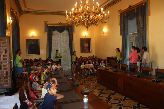 La Escuela de Verano de Mimos visita el Ayuntamiento - 4, Foto 4