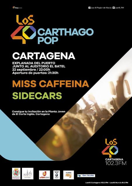 Miss Caffeína y Sidecars en Los40 Carthago Pop el 22 de septiembre - 3, Foto 3